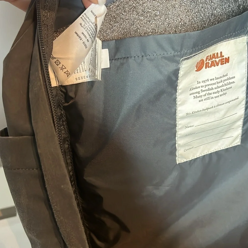 Fjallraven Kanken Gray Backpack Bag
